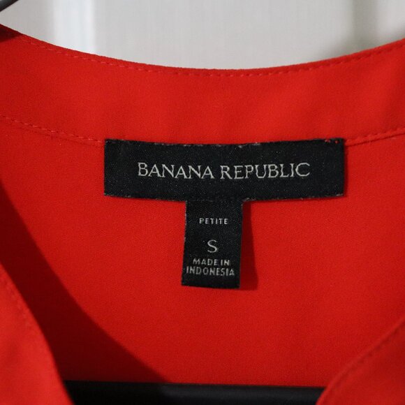 Banana Republic | Orange Blouse, Size S (petite) - Picture 7 of 10